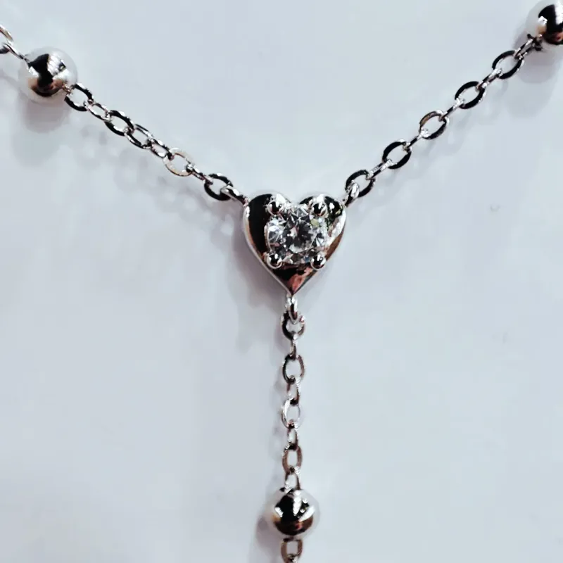 Кольє "Галстук з сердечками", арт.11031 — фото 2