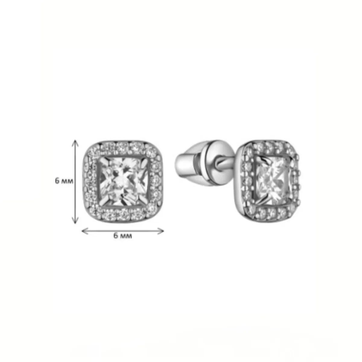 Сережки гвоздіки, арт. 2392ср