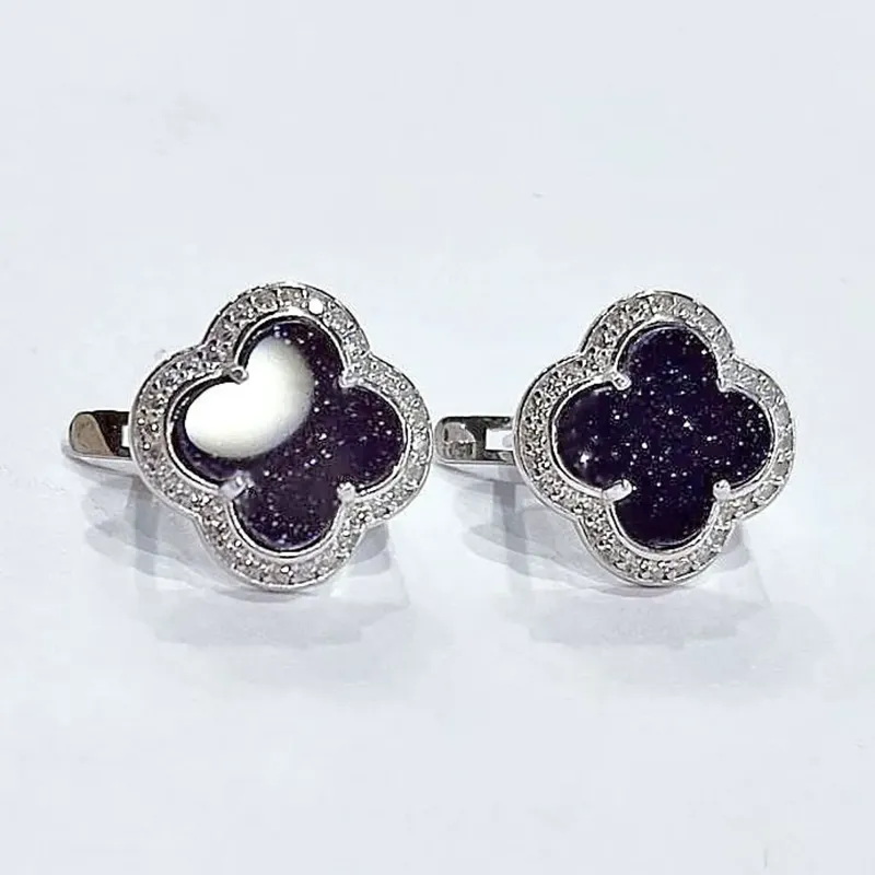 Сережки "Конюшина з Авантюрином", арт.2154ср/ав — фото 5