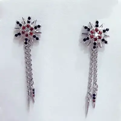 Сережки "Барви", арт. 305/1св — срібна прикраса