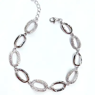 Браслет з фіанітами арт. 1006с — срібна прикраса