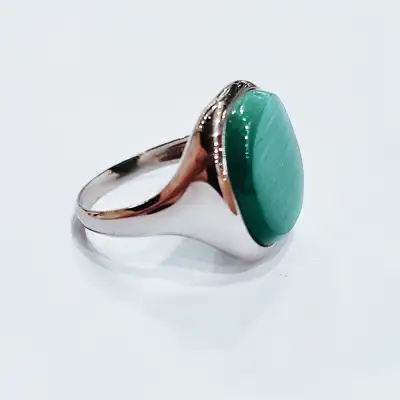 Каблучка з улекситом, арт. 1517к — срібна прикраса