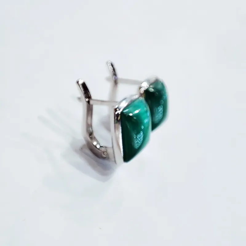 Срібні сережки з улекситом, арт. 2212с — фото 3