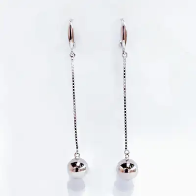 Срібні сережки вісюльки з шарами — срібна прикраса