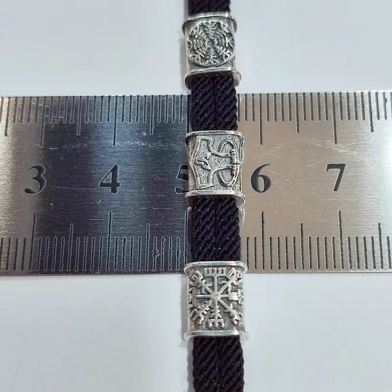 Браслет з рунами із срібла — фото 4