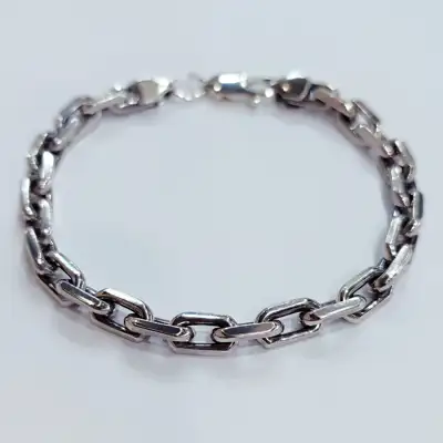 Срібний чоловічий браслет Якір — срібна прикраса