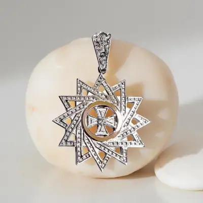 Срібна підвіска "Зірка Ерцгамма" — срібна прикраса