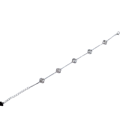 Срібний браслет "Конюшина" — срібна прикраса