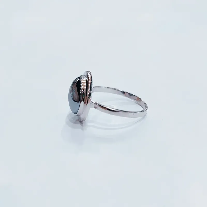 Срібна каблучка з гематитом — фото 3