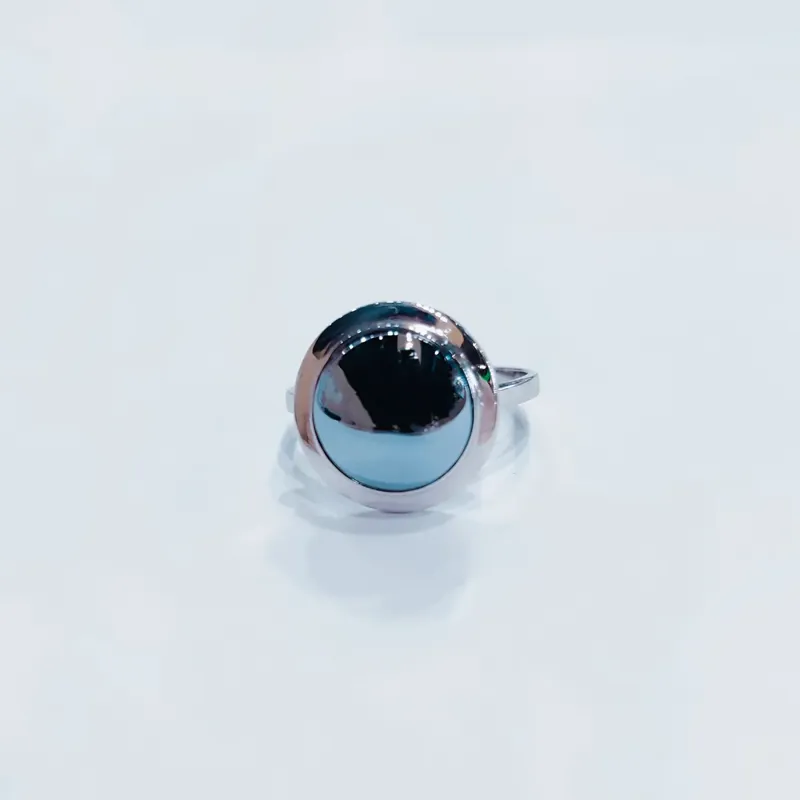 Срібна каблучка з гематитом — фото 2