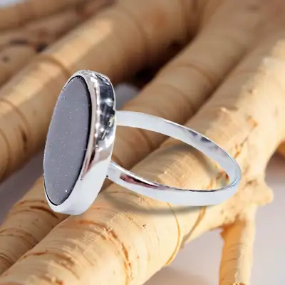 Срібна каблучка з Авантюрином — срібна прикраса