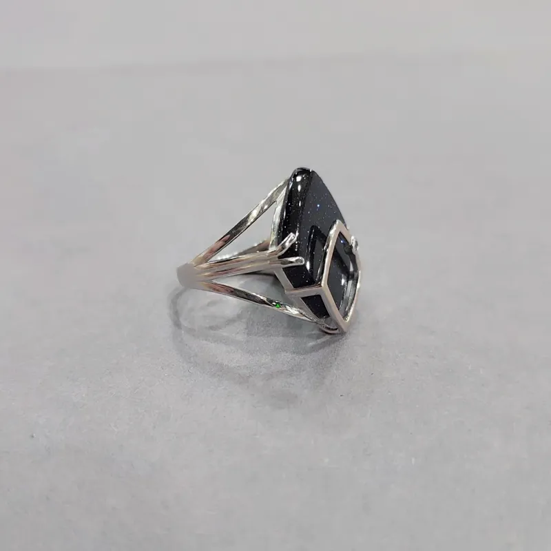 Каблучка з авантюрином "Ніч каіра" — фото 2