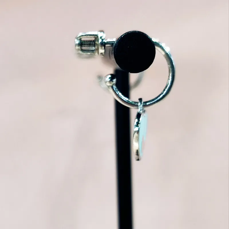 Срібні сережки дитячі-підліткові з голубою ємалью — фото 4