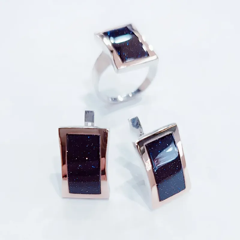 Набір, сережки та каблучка, арт.254/1 — фото 1