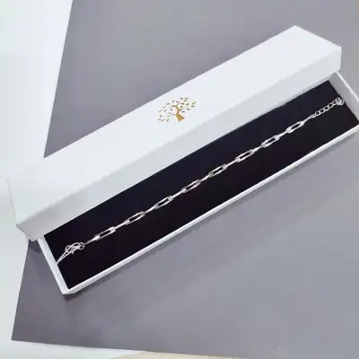 Срібний браслет із литих ланок — срібна прикраса