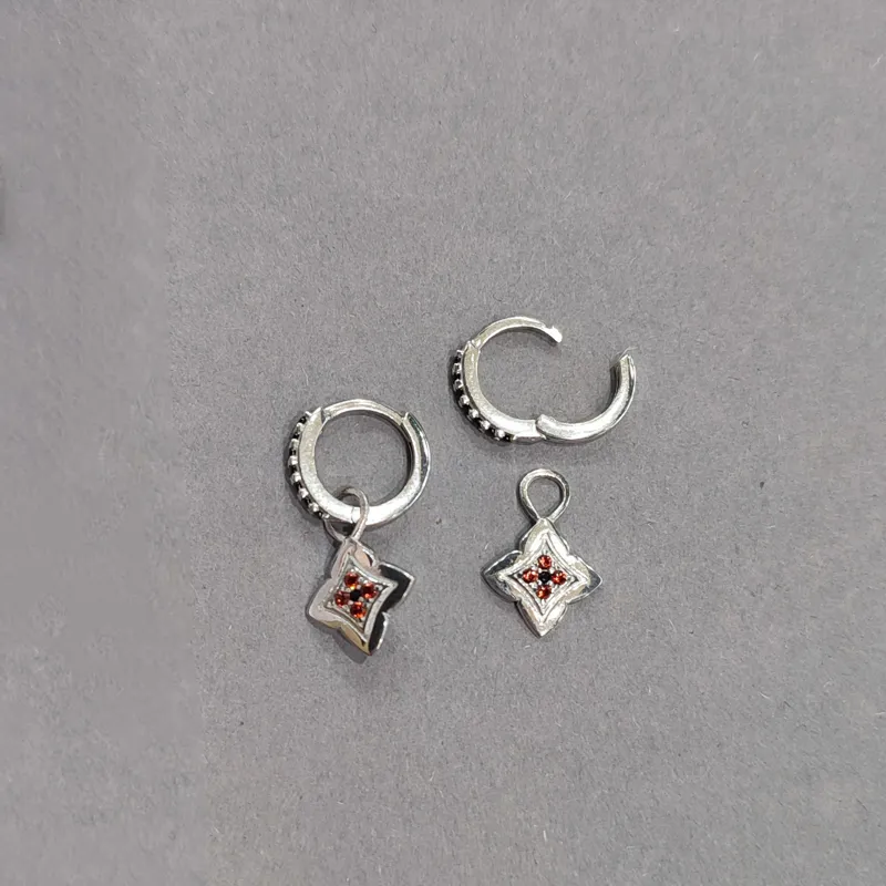 Сережки із срібла з етнічними мотивами — фото 2