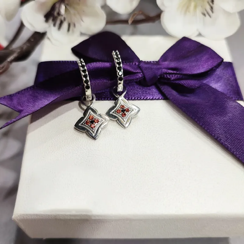 Сережки із срібла з етнічними мотивами — фото 3