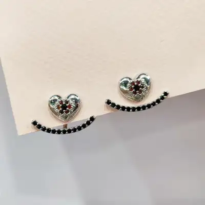 Сережки - джекети із срібла, у стилі етно. — срібна прикраса