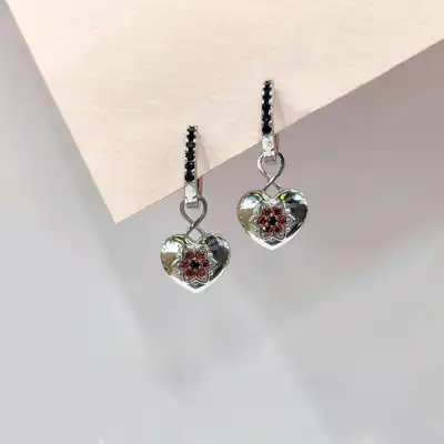 Сережки трансформери із срібла в етно стилі — срібна прикраса