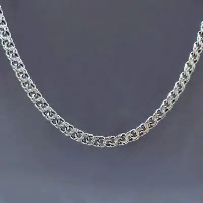 Ланцюг із срібла "Плоский бісмарк" — срібна прикраса