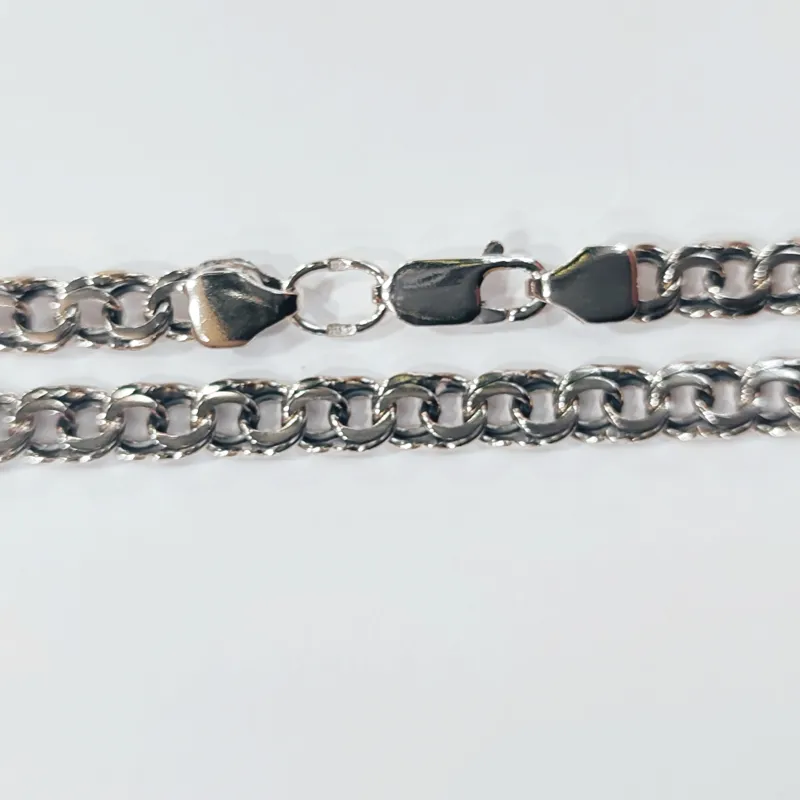 Ланцюг із срібла Плоский бісмарк — фото 3