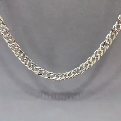 Ланцюг із срібла Подвійний ромб — срібна прикраса