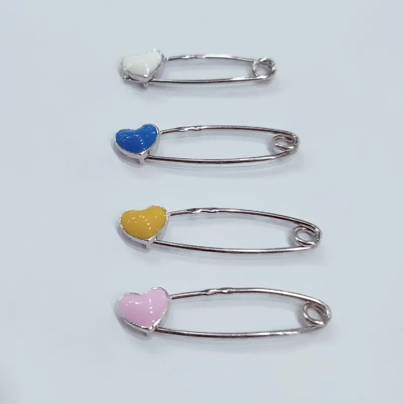 Булавка, сердечно з емалью, арт. 0930 — фото 1