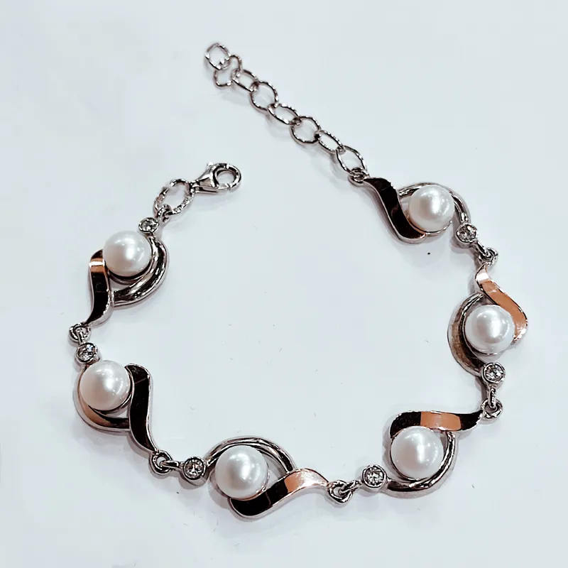 Браслет з перлинами — фото 2