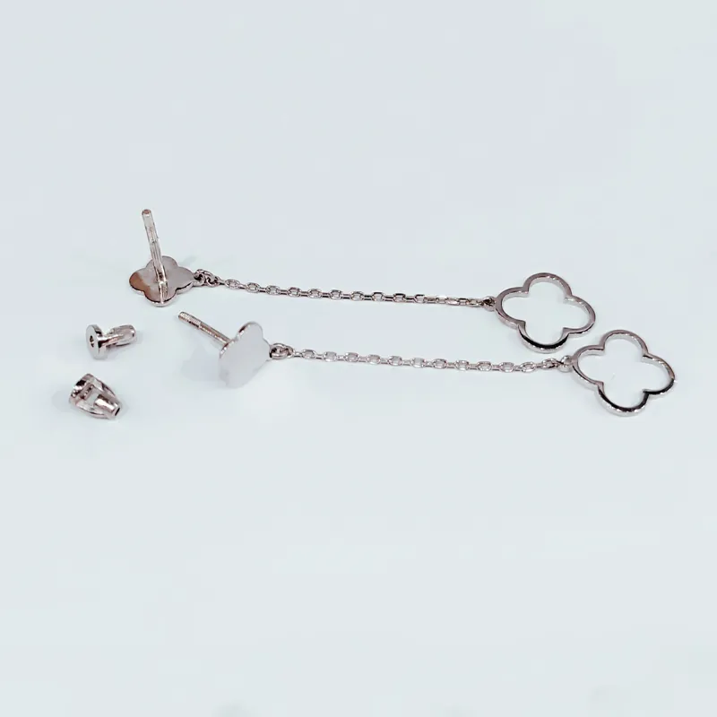 Срібні сережки-підвіски — фото 2