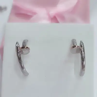 Сережки, "Цвях", арт. 384 — срібна прикраса