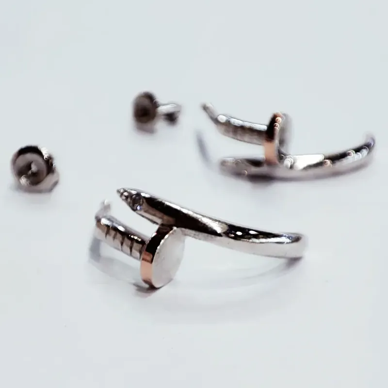 Сережки, "Цвях", арт. 384 — фото 2