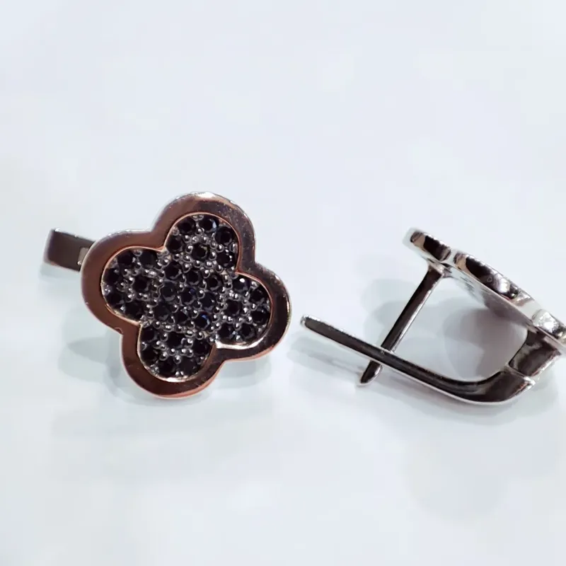 Сережки "Конюшина", арт.458 — фото 2