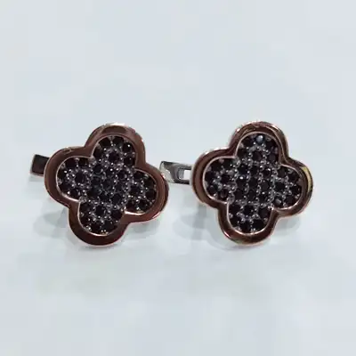 Сережки "Конюшина", арт.458 — срібна прикраса